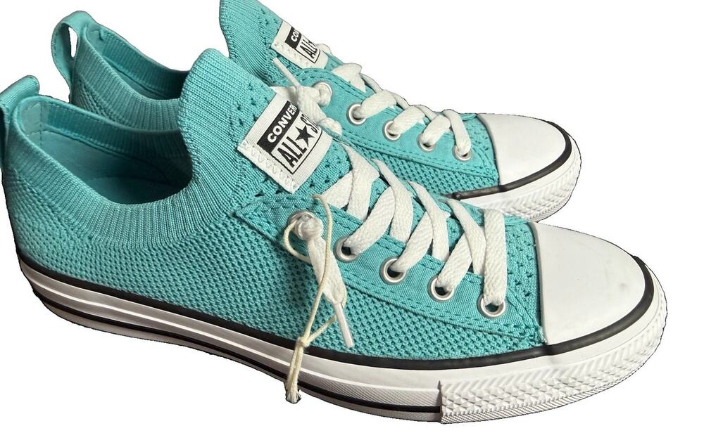 Converse Chuck Taylor All Star Shoreline Knit Sneaker Teal KIDS Size 5 New Blems